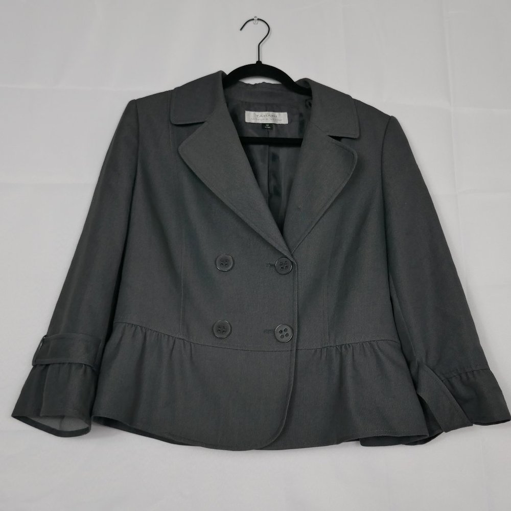 Grey Elie Tahari Blazer Size 12